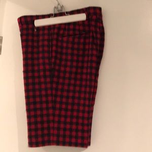 Navy and Red shorts by thom brown for black fleece